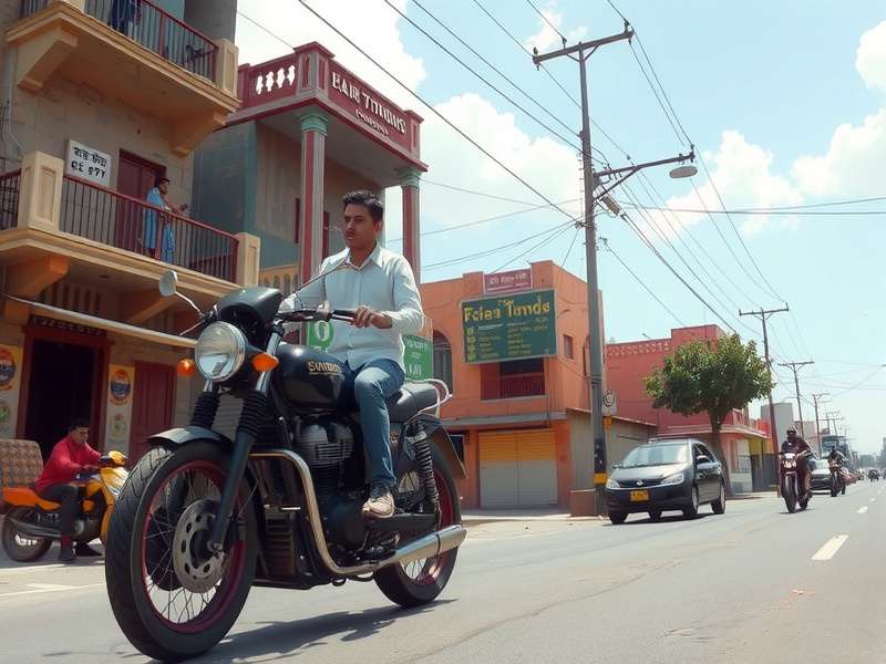 CarX Street गेमप्ले स्क्रीनशॉट शहर की सड़क पर तेज गति से दौड़ती हुई ट्यून की गई कार