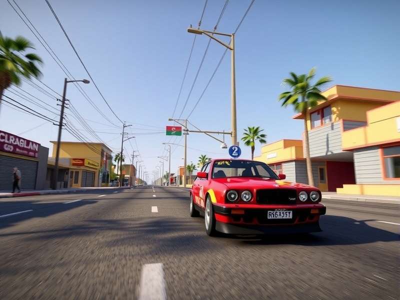 CarX Street PS5 गेमप्ले स्क्रीनशॉट - शहरी रेसिंग दृश्य