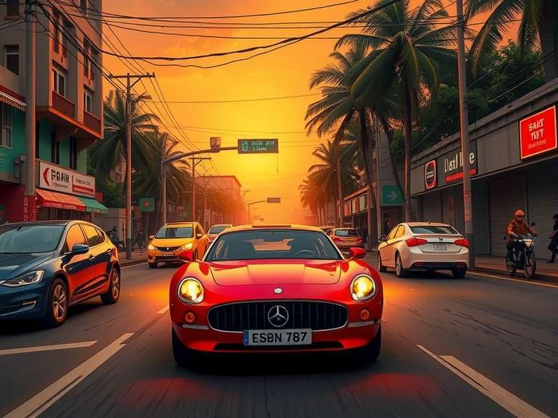 CarX Street Gameplay Screenshot - शहर में रात की रेस