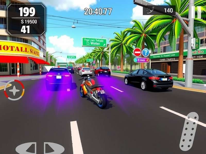 CarX Street गेमप्ले स्क्रीनशॉट जिसमें तेज कारें और शहरी वातावरण दिख रहा है