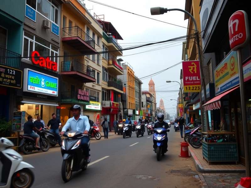 CarX Street गेमप्ले स्क्रीनशॉट - शहरी रेसिंग दृश्य