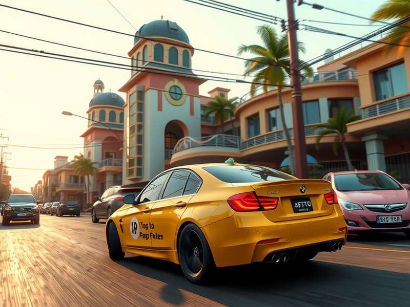 CarX Street गेमप्ले स्क्रीनशॉट - Nissan Skyline शहर की सड़क पर रेस करती हुई