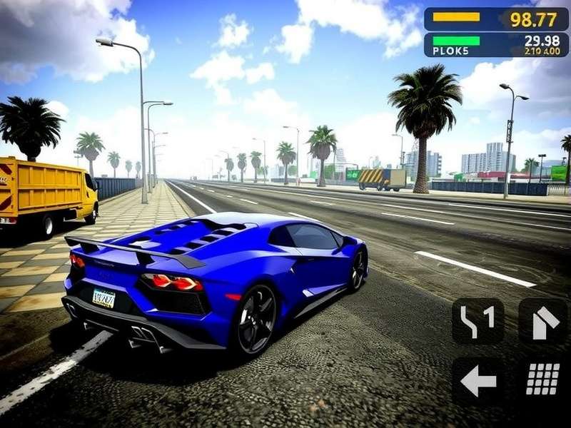 CarX Street high-speed gameplay on PC with detailed graphics