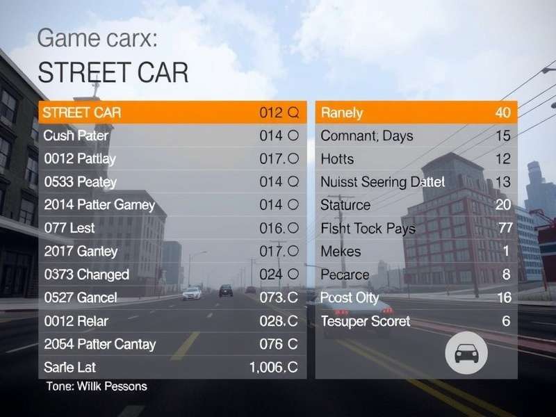 CarX Street Xbox garage showcasing multiple high-performance cars