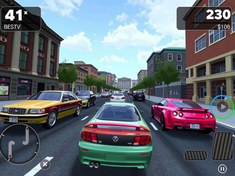 CarX Street modded iOS gameplay screenshot showing custom cars