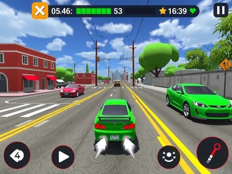 CarX Street Mobile gameplay screenshot showing intense night street race