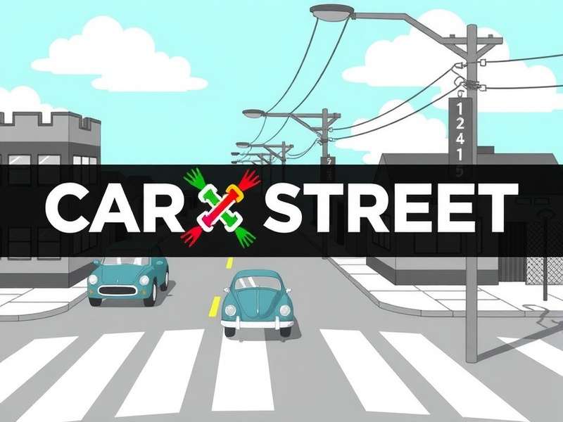 CarX Street gameplay screenshot showing a high-performance car drifting at night