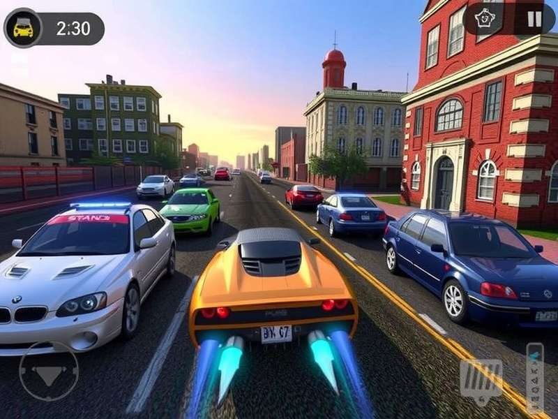 Carx Street Apk gameplay screenshot showing street racing in an Indian-style city