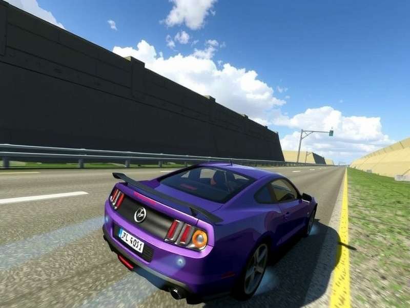 CarX Street PC gameplay screenshot showing high-speed racing in an urban environment