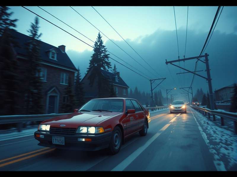 X Car in CarX Street performing a high-speed drift at night