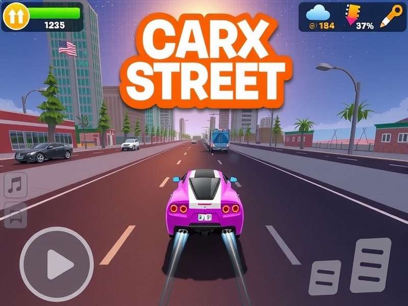 CarX Street gameplay action on Google Play featuring Indian street racing scene