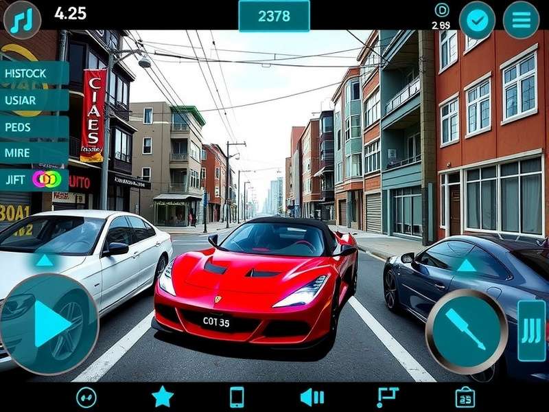 CarX Street customization garage with detailed performance tuning interface