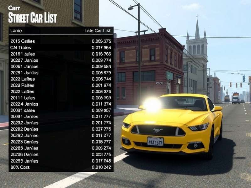 CarX Street 2025 complete garage lineup showing all available vehicles