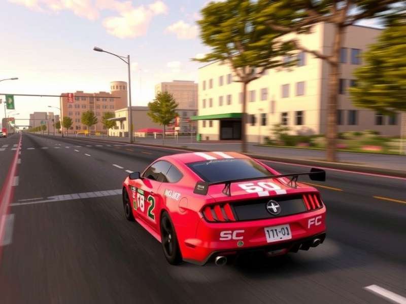 CarX Street PC gameplay with YouTube overlay showing drift settings and hellcat car